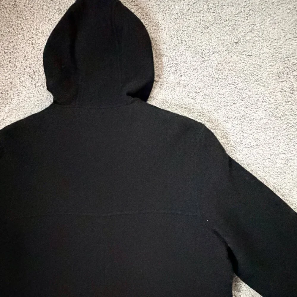 Vintage 1990's Eddie Bauer Men's Size Med. Wool-blend Hooded Duffle Coat - EUC - Picture 13 of 14